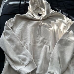 H&M Off-White Hoodie Sweater